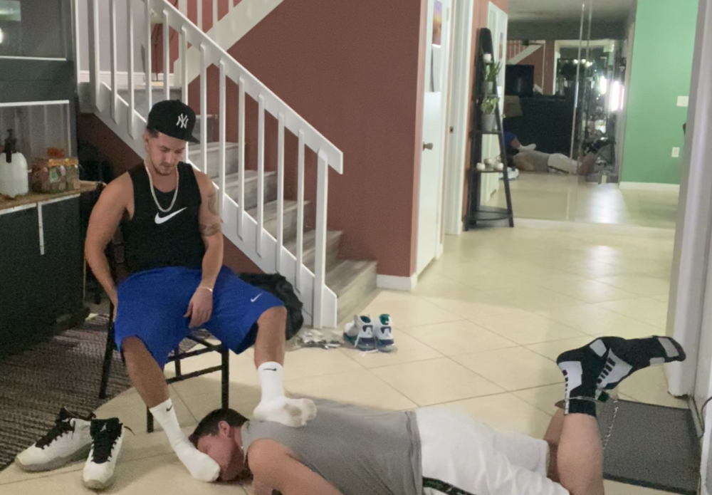 Master Comes Home From Gym - Foot Worship